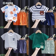 VENICE Baju Budak Bayi Set ShortSleeve Clothes Cartoon Tee Baju Kanak Boys Girls Cute Clothing Summe