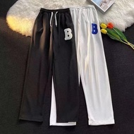 slocks pants loose straight cut pants Korean sweatpant wide leg baggy sweat pants for men Unisex