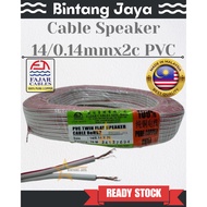 2core Cable Speaker Cable Two Core 14/0.14mmx2c PVC Twin Flat Speaker Cable (Red/White)