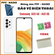 NANO - PPF sticker protects Samsung A33 4G - A33 5G phone against high-quality screen breakage
