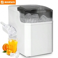 Portable 24-Hour Ice Maker - Can Make 9 Bullet Shaped Ice Cubes In 6 Minutes, With Adjustable Ice Cu