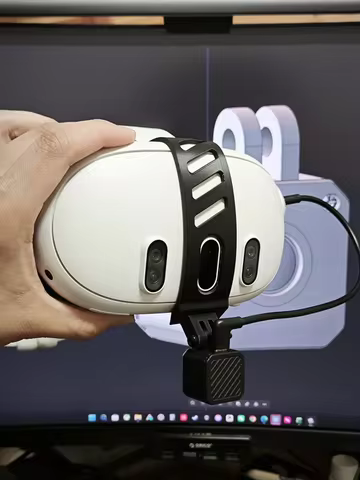 PP VRChat Face Tracking Camera, Wireless/Wired Dual-Mode VR Face Mask, USB Infrared Webcam for Steam