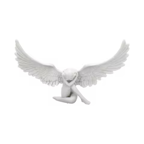 Sobbing Angel Garden Statue Angel Statues Resin Ornaments Angel Wing Miniature Figurines Home Decora