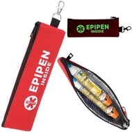 EpiPen Carry Case for 2 Pens with Fluorescent Print, Travel Epipen Holder Bag, Outdoors Epipen Case 