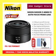 Nikon Nikkor Z 40mm F2 Prime Lens For Nikon Z-mount Camera | FX & DX Format | 1 Year Nikon Malaysia 