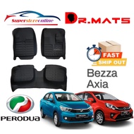 DR.MATS Perodua Axia Bezza 5D Carpet Car Floor Mat Carpet Pu Leather Anti-Slip Water Proof 5D Carpet