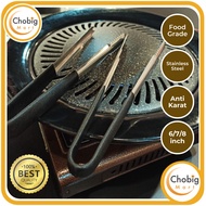 Stainless Steel Black Rubber Handle BBQ Tongs Ice Cube Serrated Tongs BBQ Grill Outdoor Grill BBQ El