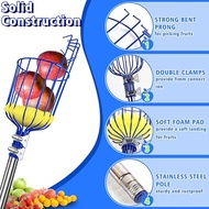 Height Adjustable Multifunction Fruit Picker net Basket Tool Easy Safe Work plucker catcher Gardenin