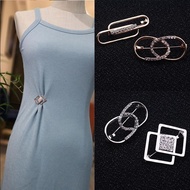 All-Match skirt Narrow-Waist Buckle V-Neck Anti-glare Pin Clothes Accessories Fixed Clothes Buckle P