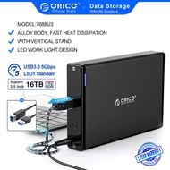 Mal🖤Orico aluminum hard drive HDD enclosure USB3.0/Type-C to sata3.0 3.5 inch HDD case docking station support uasp (768
