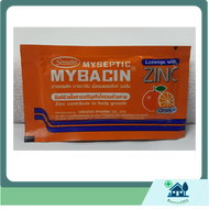 Mybacin Zinc มายบาซิน ซิงค์ รสส้ม ซอง 10 เม็ด