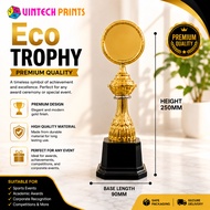 🏆 Eco Trophy –  Gold Award Trophy