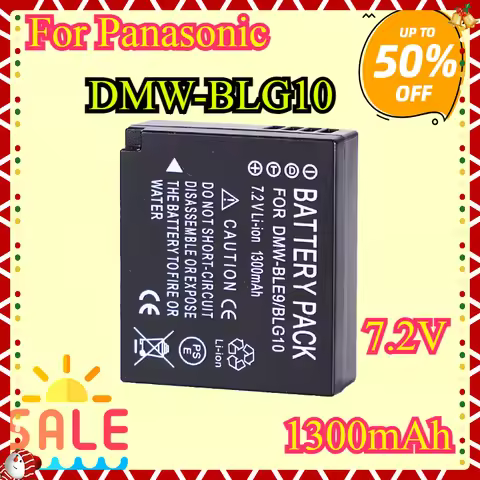 DMW-BLG10 BLG10E Battery 1300mAh DMW BLE9 Rechargeable Batteries for Panasonic LUMIX GF5 GF6 GX7 LX1