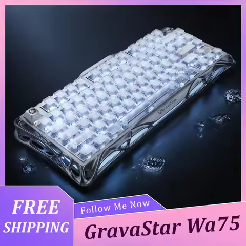 GravaStar Wa75 Gintama Magnetic Switch Gaming Keyboard RGB Backlight Hot Swap Low Delay VALORANT Esp