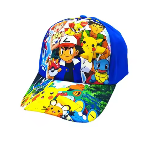 New Fashion Pokemon Baseball Cap Pikachu Cap Children Kawaii Anime Peripheral Hats Cartoon Outdoor S
