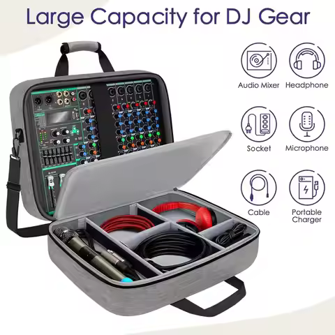 Audio Mixer Bag Large Recording Equipment Bag DJ Mixer Protective Bag Compact Audio DJ Mixer Case Ad