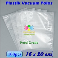 100pcs Plain Vacuum Bag Plastic 15 x 20 cm, Vacuum Bag Sealer Plastic, Vacuum Bag Plastic