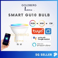 GU10 WIFI Smart LED Bulb RGB+C+W Dimmable 5W Works with Google Home Amazon Alexa | Goldberg Home