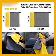 [bshop] 30x40cm Multi-Purpose Microfiber Washing Cloth 2 Sides Super Thick Soft Fur Water Absorption