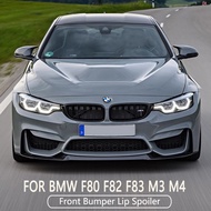 Car Front Bumper Lip Spoiler Splitter For BMW F80 F82 F83 M3 M4 CS Diffuser Splitter Cover Gurad Bod