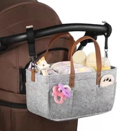 Felt Diaper Bag Baby Diaper Caddy Organizer with Zipper Pocket Portable Bag