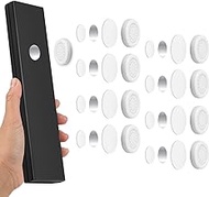 Prasacco 8 Pieces Magnetic Remote Control Holder, Self-Adhesive Wall Mount Remote Holder Remote Control Organizers for Tv Backside as Well as Tv Fan and Air Conditioner Remote Controls
