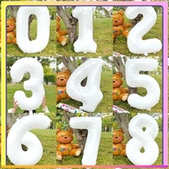 [White Number Balloon] 107cm 133cm Number Balloon Big Balloon Birthday Balloon Birthday Decoration B
