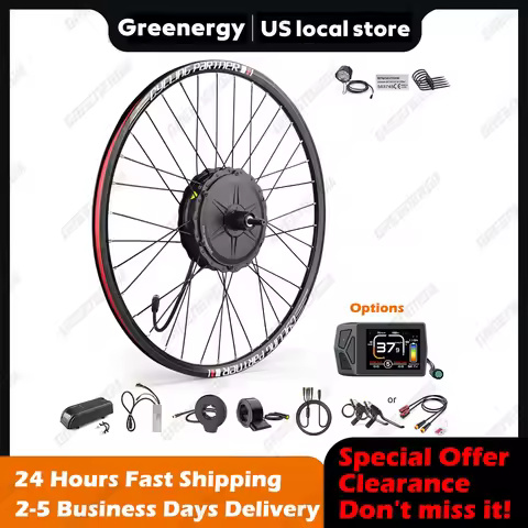 TRUCKRUN 48V 1000W Hub Motor Wheel Ebike Kit Rear Drive Cassette Brushless Motor Electric Bike Conve