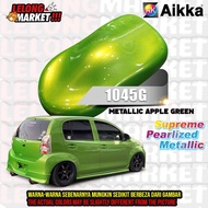 Supreme Metallic 【 Aikka Apple Green 1045G 】 High Quality Colour Kereta Paint Car Paint Motorcycles Aerosol Spray 2K Cat