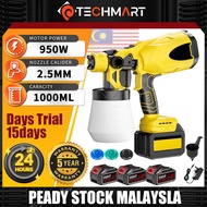 Electric Cordless Spray Gun 1000ML Portable Paint Sprayer Household Paint Sprayer Flow Control Woodw