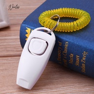 New Trainer Clicker Dog Cat Training Sound Key Ring and Wrist Strap✦