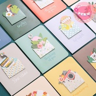 [🎉READY STOCK] 12 Types 3D Creative Message, Greeting Card (With Envelope) Wishes Card Birthday Card