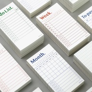 🏻 ATTIC Korea Paperian~Lists to Live By Daily Guide to-Do Items/30 Days Clock Card/Checkered Notes