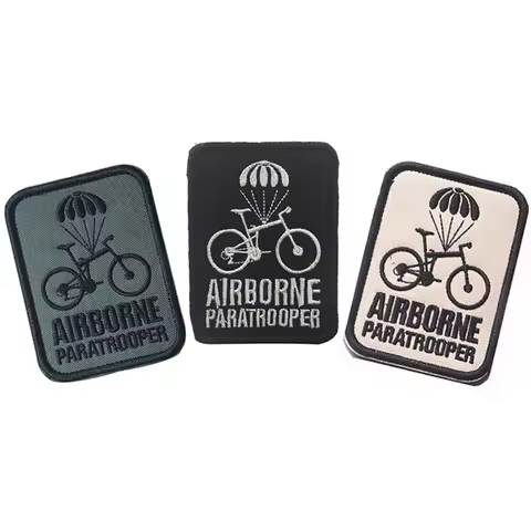 82nd 101st Airborne Paratrooper Bike Parachute Patch Military Armband Tactical Patch badge free ship