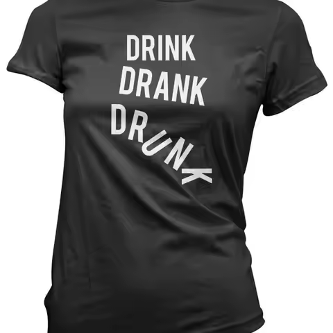 Drink Drank Drunk Hangover Party Drinking Alcohol Womens Fitted T Shirt