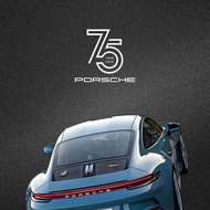 Porsche Stickers, 75th Anniversary Hollow Stickers, 911, 718 Window Stickers, macan, Cayenne Car Hoo