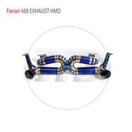 HMD Titanium Exhaust System Performance Catback Without Tips And Valve For Ferrari 488 Spider Pista 