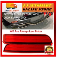 Red LED Rear Bumper Reflector Stop Brake Light For Toyota RAV4 Estima acr-50 Alphard old
