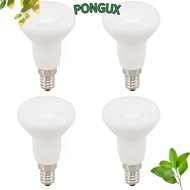 PONGUX 4 Pack Long Neck LED Bulbs, R50 5W LED Light Bulbs, Energy Saving E14 Base 220V 3000K Warm Wh