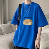 Blue Graphic T-Shirt for Men - Bred Sheeran Funny Design, Casual Short Sleeve Tee, Comfortable and S