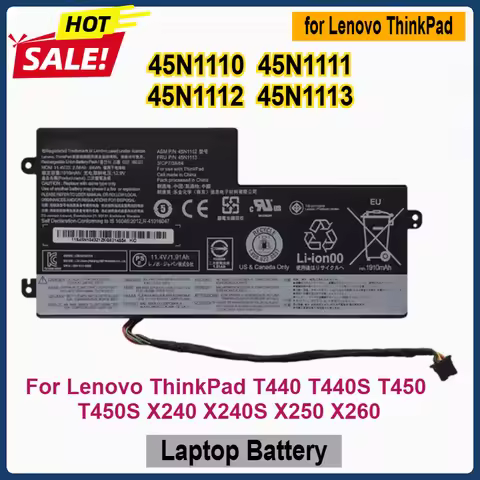 45N1110 45N1111 45N1112 45N1113 Laptop Battery for Lenovo ThinkPad T440 T440S T450 T450S X240 X240S 