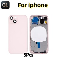 GL 5pcs Replacement Back Cover Housing For iphone 13 Rear Battery Door Frame