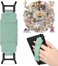 Kindle Wrist Strap Holder Made of PU Leather, Green, Elastic for 6-8 Inch Ebook Reader & Tablet, 50 