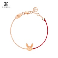 ☆12 Zodiac Bunny Arnab Zodiak Zodiak Arnab Anklet Tali Merah Arnab Wanita Titanium Keluli Bersalut18KRose Gold Color Gol