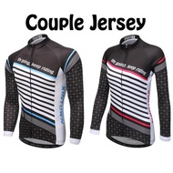 Baju Jersey Sepeda Panjang Couple Pria Wanita / Xintown Nightmoon