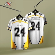 【 Free jersey customization name 】 2025 NFL version jersey Bazhu T-shirt Lelaki retro collar fully s