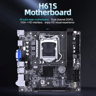 HotSale-H61S Computer Motherboard H61 Computer Motherboard H61S Desktop Motherboard LGA 1155 2XDDR3 Slots Up to 16G PCI-E 16X 100M Ethernet ITX H61 Desktop Motherboard