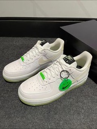 🍑香港順豐包郵 | Nike Air Force 1 Low Have a nike Day 笑臉夜光白綠男女通用款 支持消費券