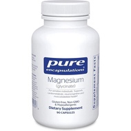 Gentle Mineral Helper Pure Encapsulations Magnesium (glycinate) 90 Capsules Hypoallergenic Dietary S