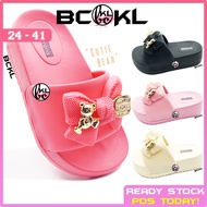 【 BCKL 】Women & Girls Bear Shoes | Rose Pink Color | Selipar Budak Dewasa Perempuan